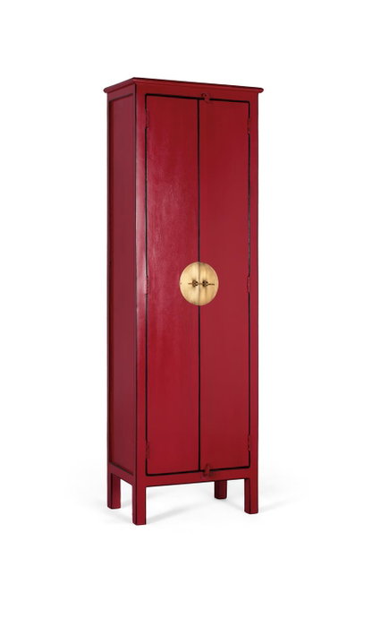 GINER Y COLOMER Armoire à 2 portes en bois de manguier rouge